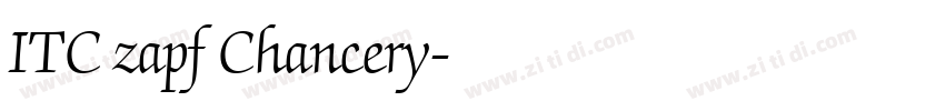 ITC zapf Chancery字体转换
